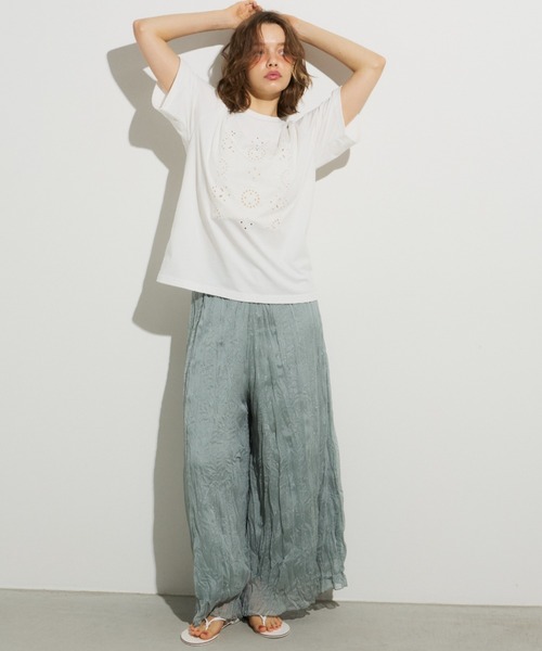 Unitage（ユニテージ） ワイドパンツ パンツ キラキラワッシャーワイド 
