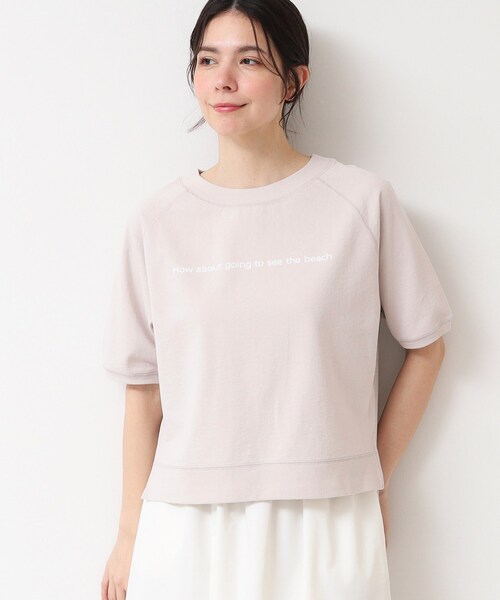 美品✨️プリーツプリーズ 洗える 半袖 カットソー ピンク Lサイズ 伸縮 PLEATS PLEASE ISSEY MIYAKE（カットソー(半袖/袖なし)）の