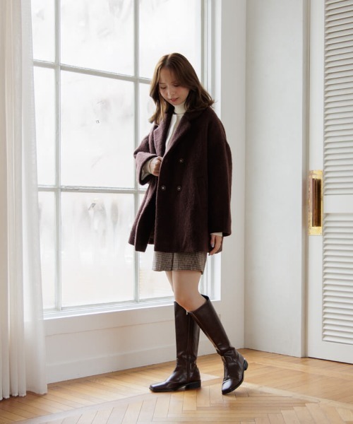 「flower」 チェスターコート FREE ベージュ レディース_画像3