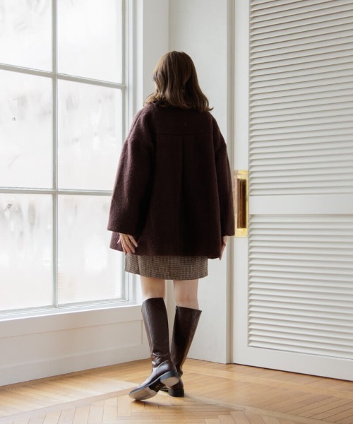 「flower」 チェスターコート FREE ベージュ レディース_画像4