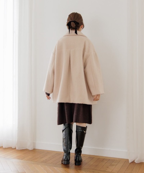 「flower」 チェスターコート FREE ベージュ レディース_画像9