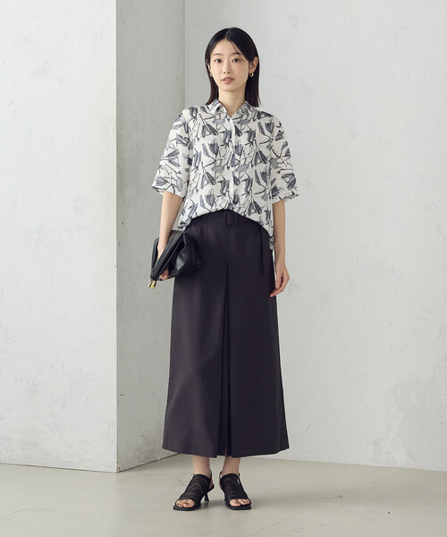 COMME CA ISM（コムサイズム） ブラウス シャツ ポリエステルデシン