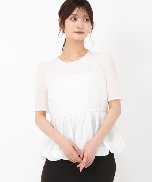 MISCH MASCH（ミッシュマッシュ） ブラウス シャツ 半袖 バルーン