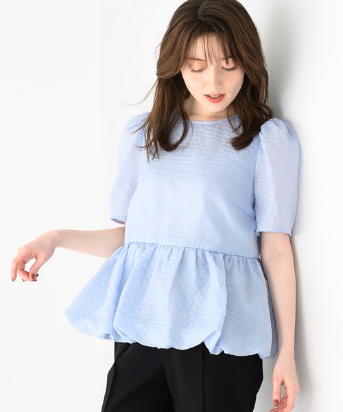 専用✨MACHATT 　マチャット　フォルムプルオーバー　半袖ブラウス　ペプラム MISCH MASCH（ミッシュマッシュ） ブラウス シャツ 半袖 バルーン