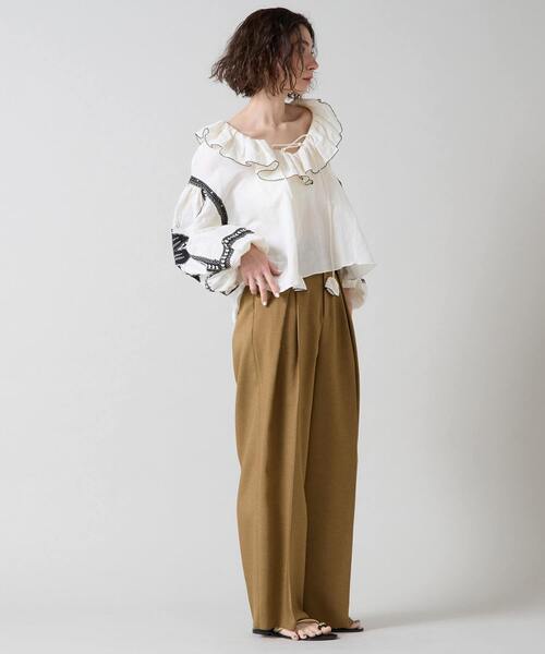 ◆Liesse◆　リエス　ワイドパンツ　新品タグ付 Liesse パンツ タックワイドパンツ レディース : ZOZOTOWN Yahoo