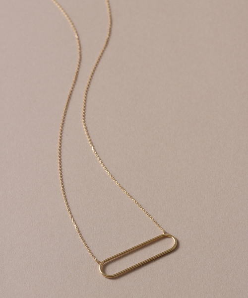 lilas ネックレス　k10 ブラウンH＆Cダイヤオクタグラム45cmネックレス K10（ネックレス