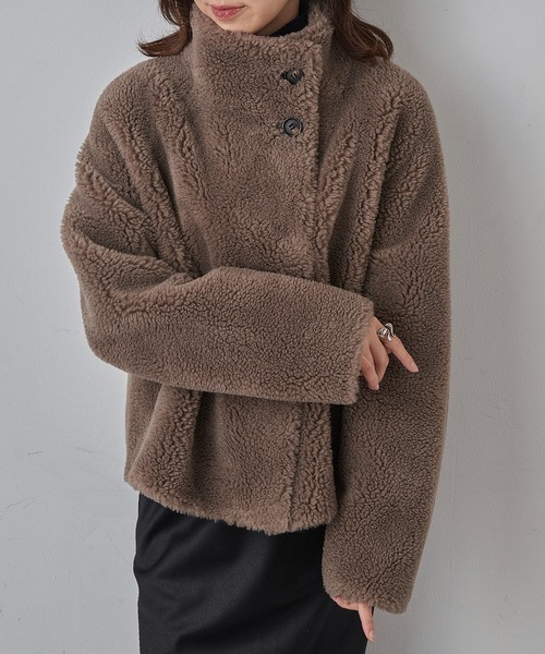 STUDIO AR コート アウター 「STUDIO AR」MALLOW リバーシブル ボア