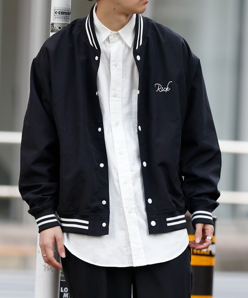 Discoat（ディスコート） スタジャン LARGE グレー メンズ : ZOZOTOWN