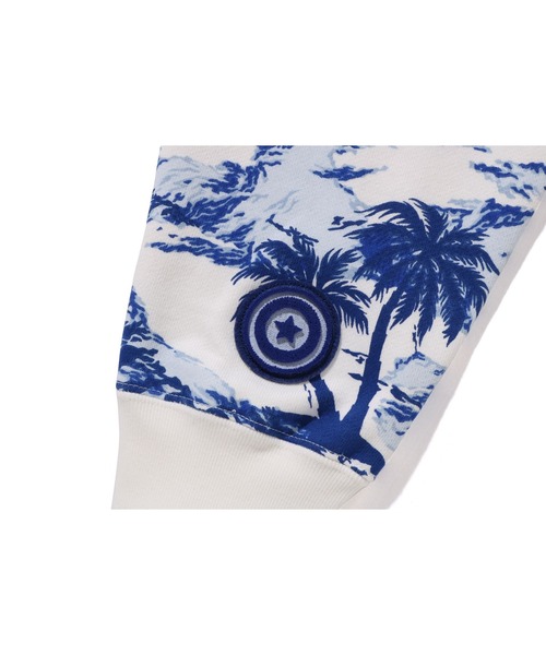BAPE★パームツリー シャーク リラックスフルジップパーカー A BATHING APE パーカー PALM TREE CAMO RELAXED FIT SHARK FULL