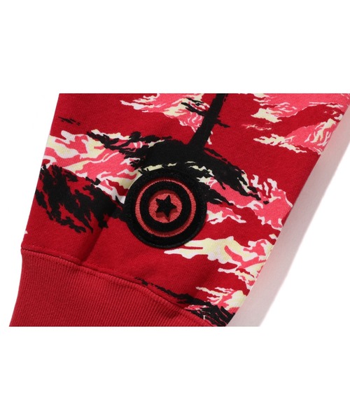 BAPE★パームツリー シャーク リラックスフルジップパーカー A BATHING APE パーカー PALM TREE CAMO RELAXED FIT SHARK FULL