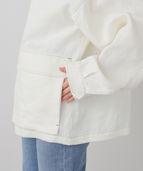 SEEALL コート アウター WORK JACKET SAU53 BL182：ジャケット