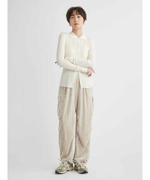 「emmi」 カーゴパンツ 0 ブラック レディース_画像6