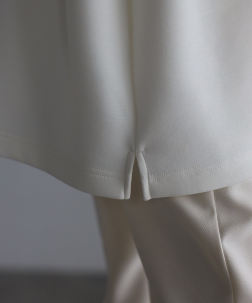 tシャツ モックネックゆったりダンボール半袖Tee レディース | Fizz | 19