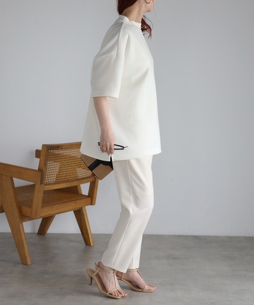 tシャツ モックネックゆったりダンボール半袖Tee レディース | Fizz | 14