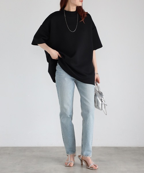 Fizz tシャツ 「Fizz/フィズ」 モックネックゆったりダンボール