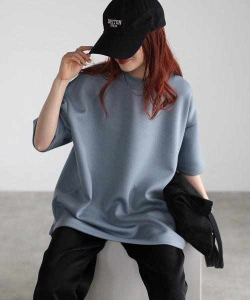 Fizz tシャツ 「Fizz/フィズ」 モックネックゆったりダンボール