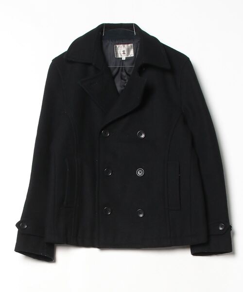 TAKEO KIKUCHI ブラック ピーコートＬＬ tk.TAKEO KIKUCHI（ティーケータケオキクチ） ピーコート 02 ブラック