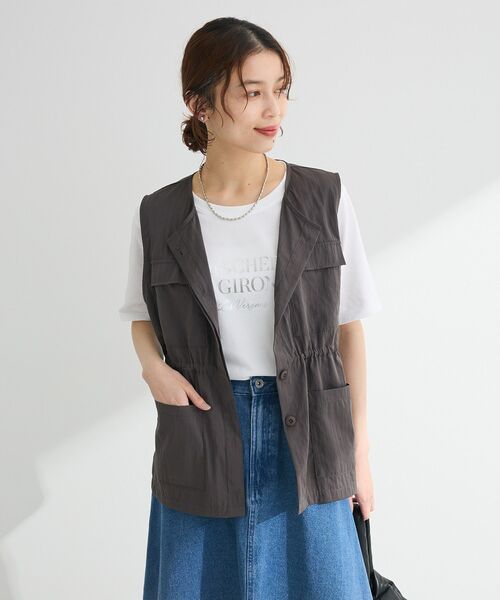 Green Parks ベスト ジレ ミリタリーベスト レディース