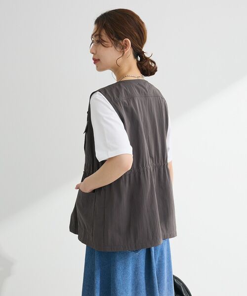 Green Parks ベスト ジレ ミリタリーベスト レディース