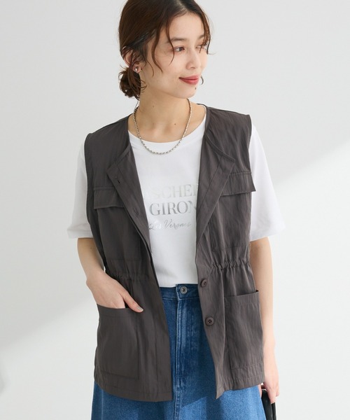 Green Parks ベスト ジレ ミリタリーベスト レディース