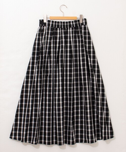 【NOLLEY'S】ウォッシャブル タフタ ベルシルエット スカート NOLLEY'S（ノーリーズ）の「ウォッシャブルタフタベルシルエット