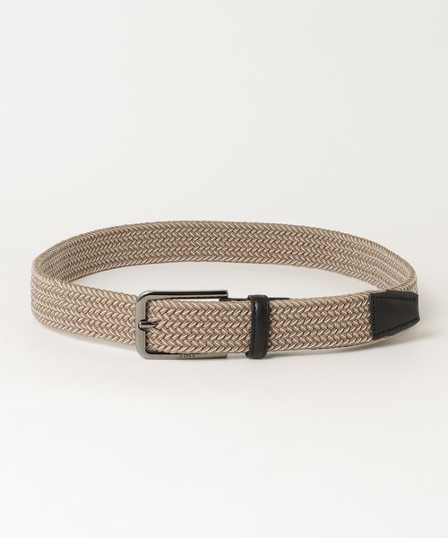 BOSS（HUGO BOSS） ベルト ウーブンベルト レザーフェイシング メンズ