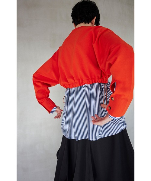 カーディガン HEM GATHER SHORT KNIT CD レディース HEM GATHER SHORT KNIT CD（カーディガン/ボレロ）｜OMMO