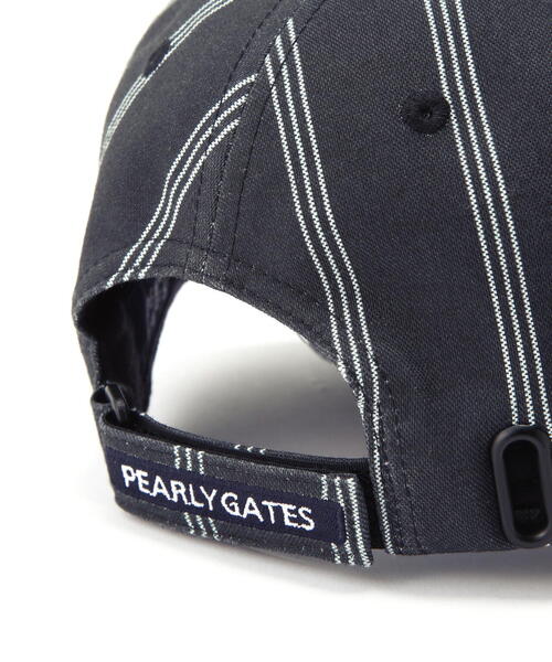 PEARLY GATES キャップ 帽子 「PEARLY GATES」シャツストライプ