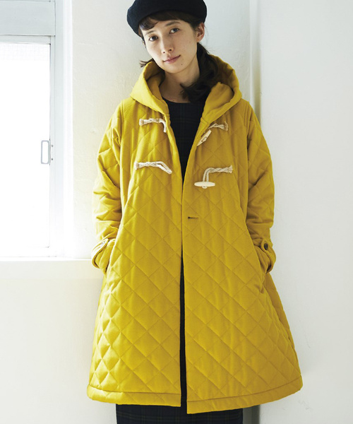 「Sunny clouds」 ダッフルコート MEDIUM イエロー レディース_画像3