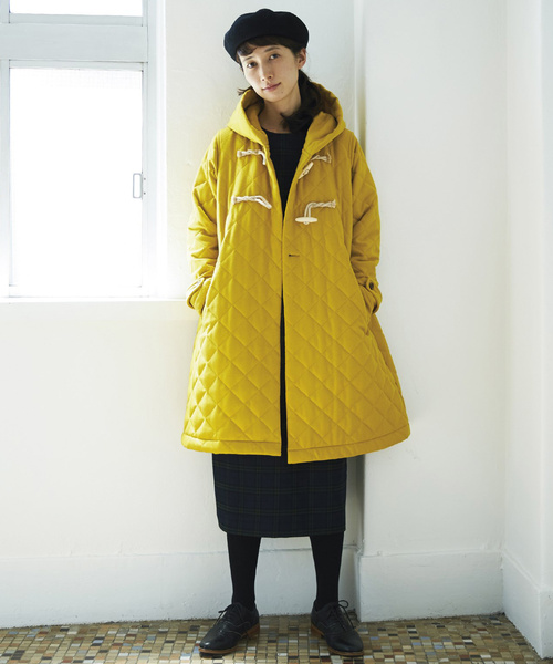 「Sunny clouds」 ダッフルコート MEDIUM イエロー レディース_画像5