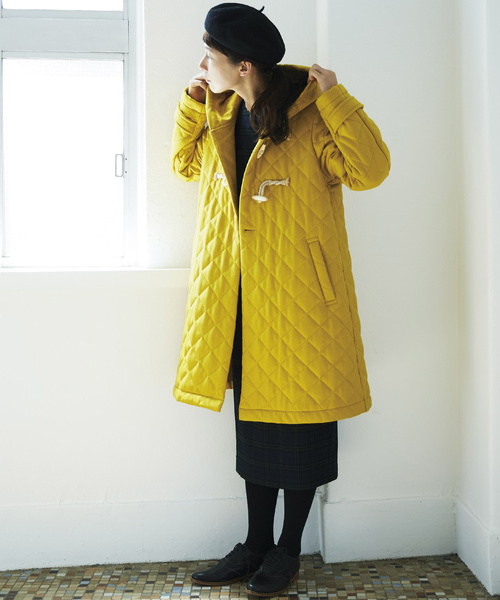 「Sunny clouds」 ダッフルコート MEDIUM イエロー レディース_画像7