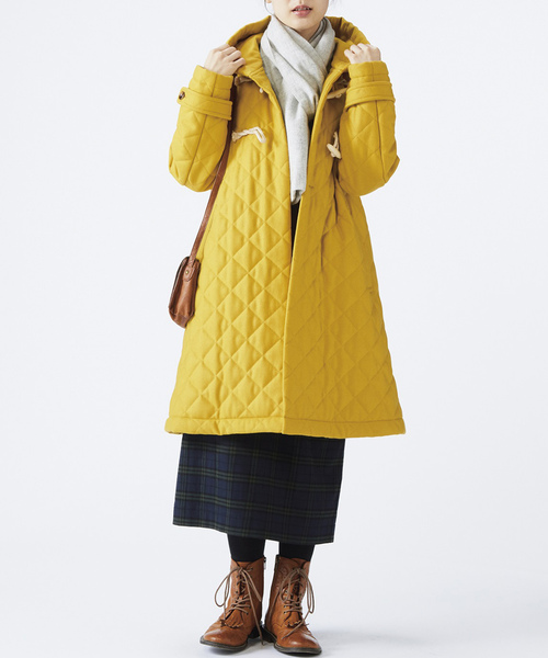 「Sunny clouds」 ダッフルコート MEDIUM イエロー レディース_画像9