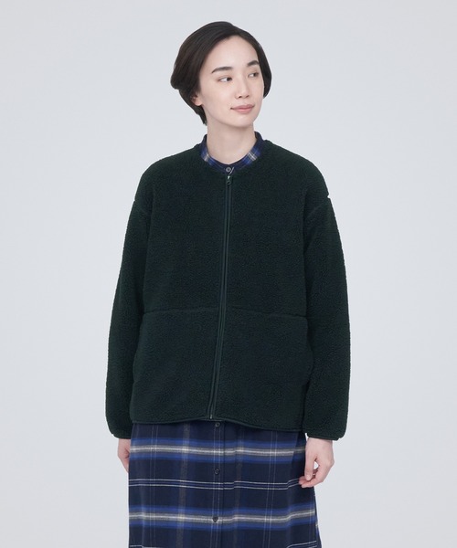 無印良品（MUJI） ブルゾン L ネイビー レディース : ZOZOTOWN Yahoo