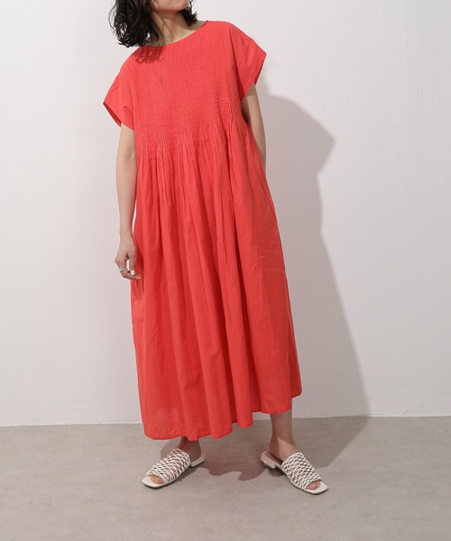 ワンピース コットン ピンタックワンピース : ZOZOTOWN Yahoo!店