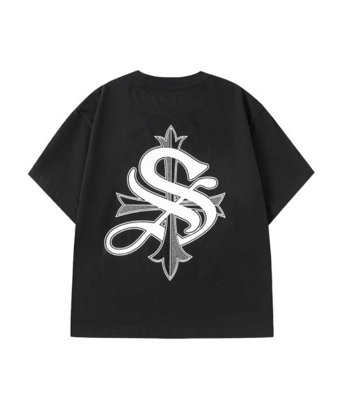 tシャツ SUPPLIER/サプライヤー/2-Tone Rhinestone Cross Tee レディース メンズ