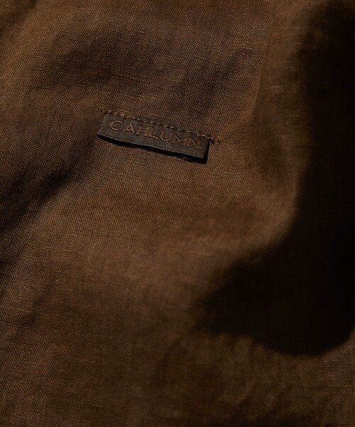 CAHLUMN シャツ CAHLUMN/カウラム Belgium Linen Open Collar