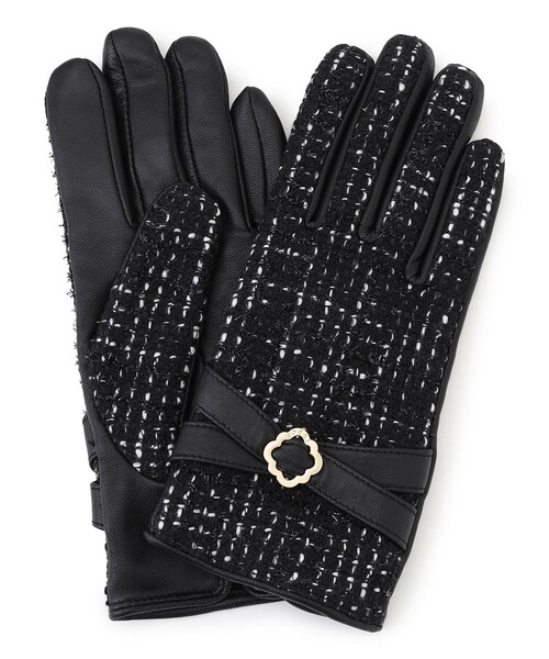 「タグ付き未使用品」TOCCA ツイードグローブ ブラック TOCCA（トッカ） 手袋 TWEED GLOVES 手袋 レディース : ZOZOTOWN Yahoo