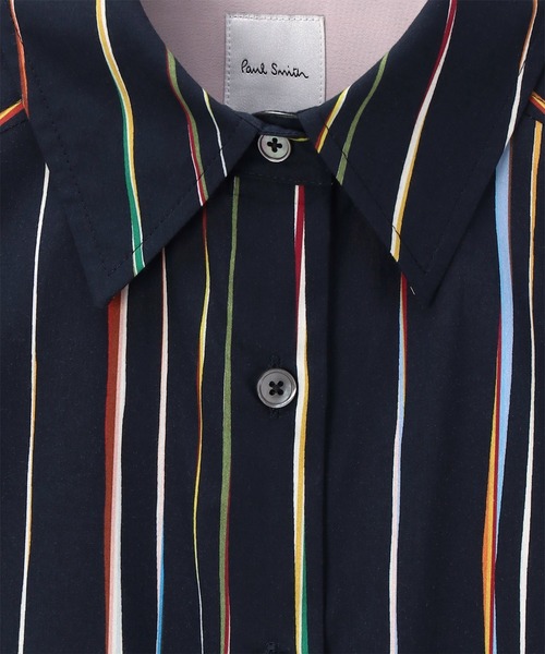 ★Paul Smith ポールスミス★ワンピース（38）★黒✕ネイビー★ Paul Smith ワンピース ウィメンズ ”Signature Pinstripe