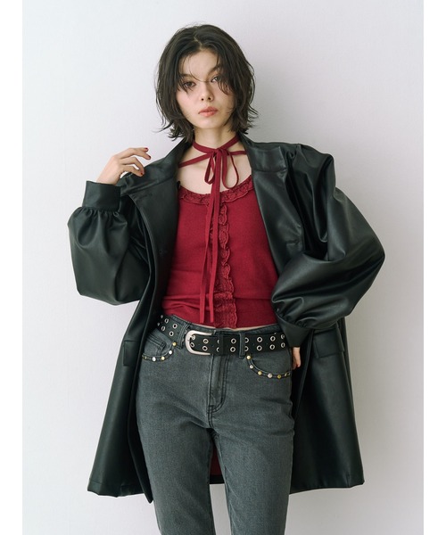 jouetie（ジュエティ） コート アウター フェイクレザーAライン