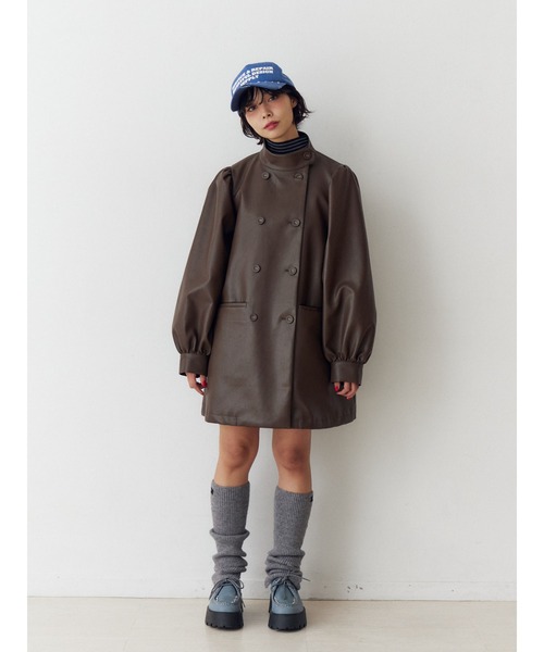 jouetie（ジュエティ） コート アウター フェイクレザーAライン