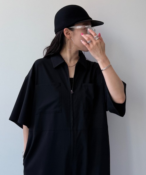 wee9s オールインワン half sleeve zip all in one / ハーフ
