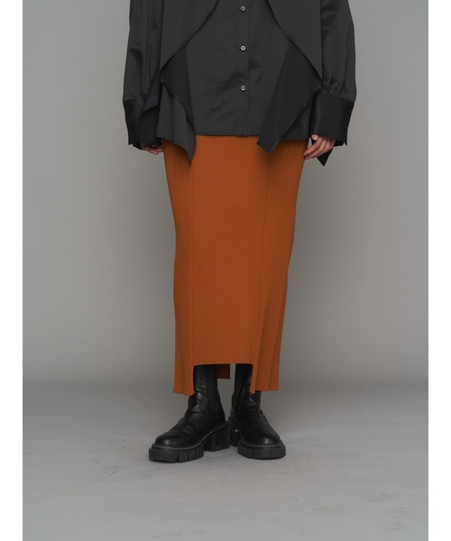 un3d. 新品　RIB KT TIGHT SK / リブニットタイトスカート UN3D.（アンスリード） スカート RIB KT TIGHT SK / リブニットタイト