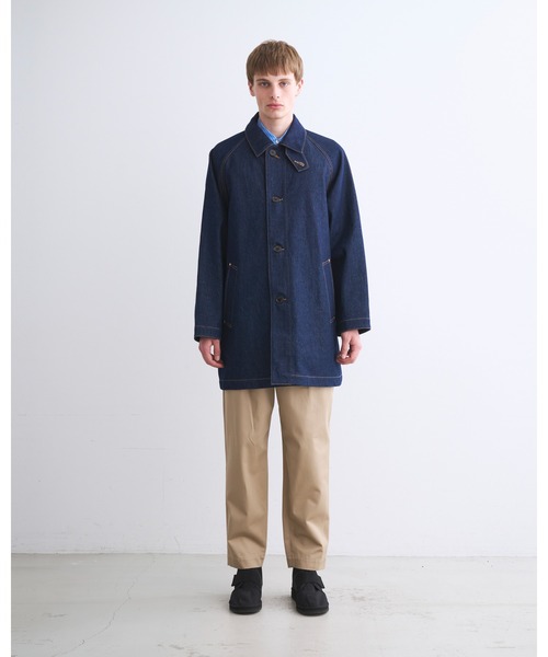 ステンカラーコート コート WORK COAT 002D メンズの画像