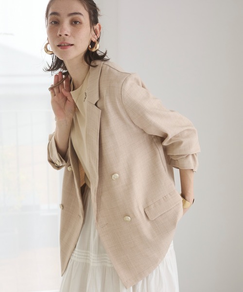 「ANGIE」 ジャケット FREE ネイビー レディース_画像3