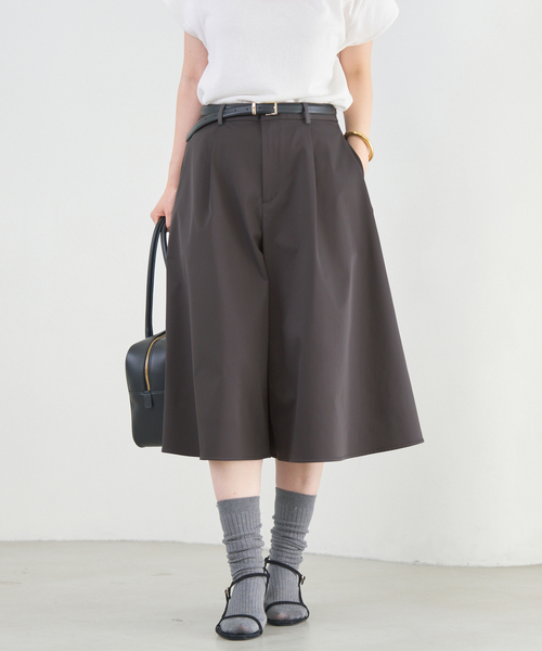 IENA パンツ タックキュロットパンツ レディース : ZOZOTOWN