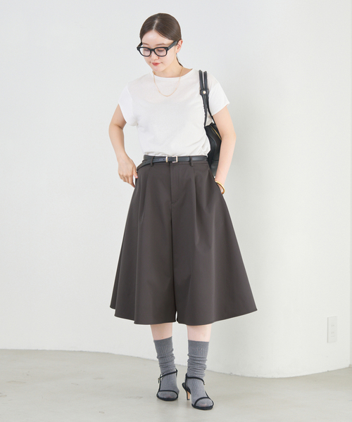 IENA（イエナ） パンツ タックキュロットパンツ レディース : ZOZOTOWN