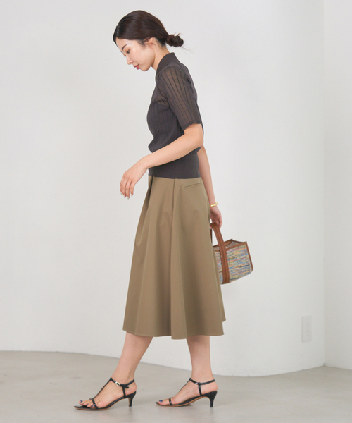 未使用　IENA　イエナ　キュロット　ハイウエスト　Aライン　ハーフ　パンツ IENA パンツ タックキュロットパンツ レディース : ZOZOTOWN
