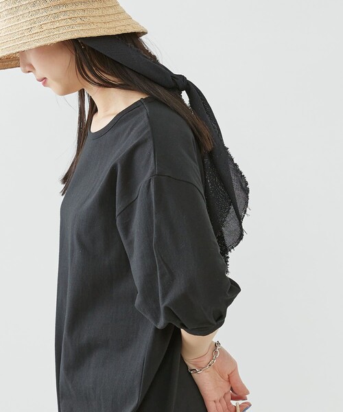 「Firsthand」 半袖ワンピース FREE ブラック レディース_画像7