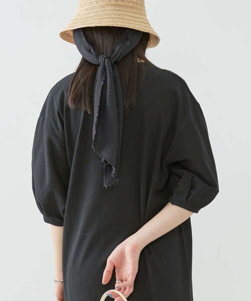 「Firsthand」 半袖ワンピース FREE ブラック レディース_画像8