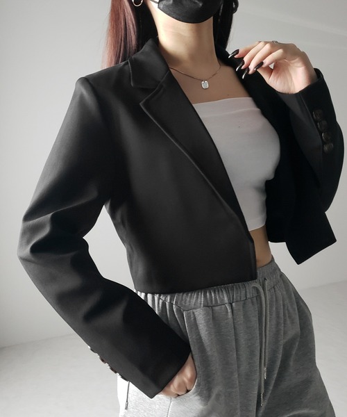 「me+em select」 テーラードジャケット LARGE アイボリー レディース